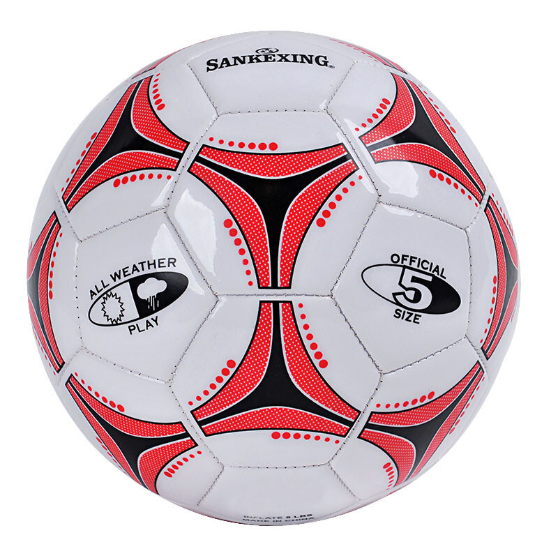 SANKEXING 儿童足球 学校体育用品5号pu软皮机缝球 主图色